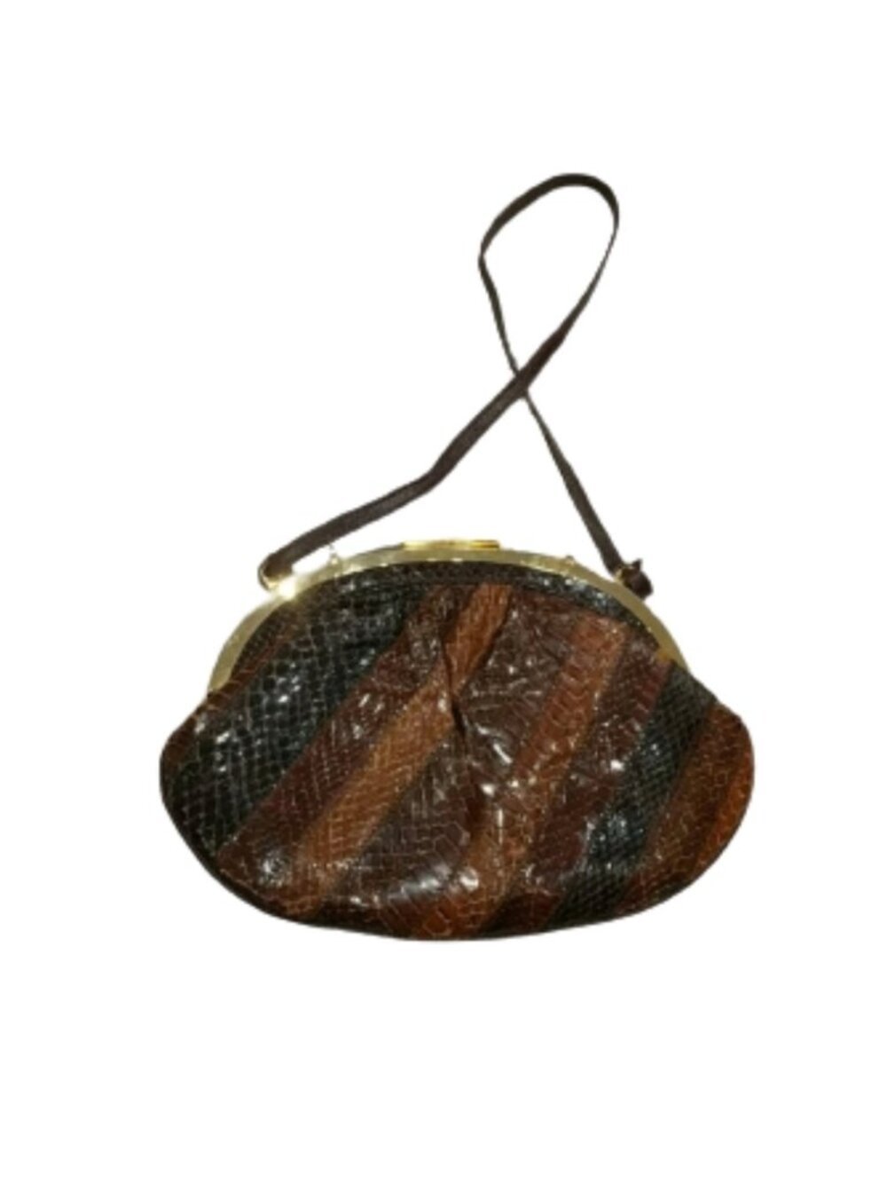 Susan Gail vintage snake skin & leather purse